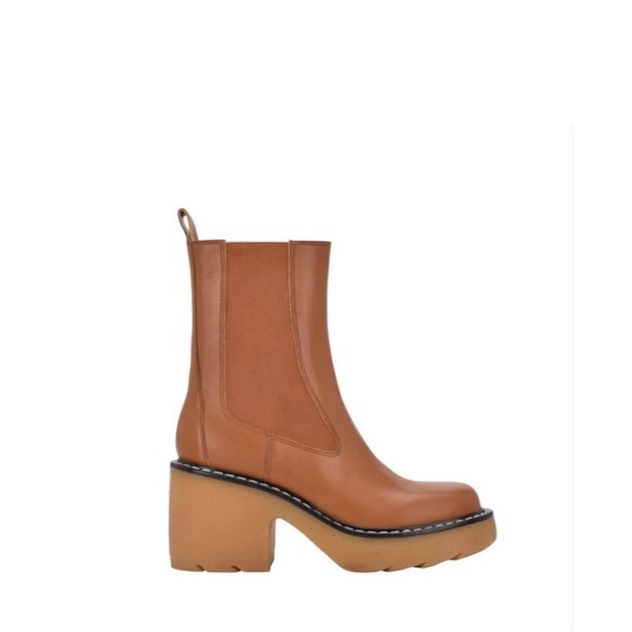 NEW Marc Fisher LTD Fredy Lug Sole Platform Bootie Size 8.5 - Picture 3 of 10